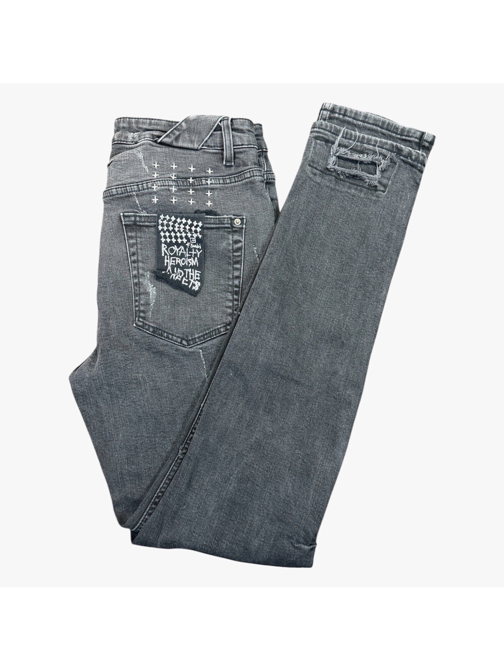 Ksubi Chitch Boneyard Black Slim Fit Distressed Jeans Men's Size 33 VGUC